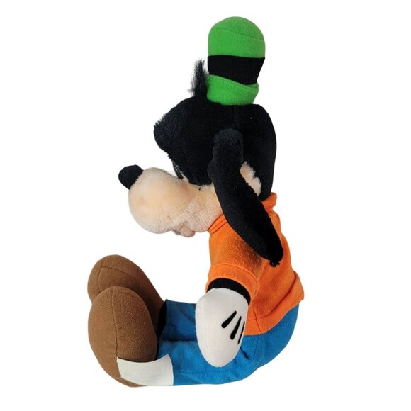 2/$15 Disneyland Parks Goofy Plush Soft Doll 14" Floppy Green Hat Pants Vintage - Picture 3 of 10